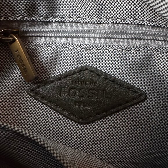 Fossil Jolie Olive Green Leather Crossbody Bag Two Straps - Picture 6 of 11